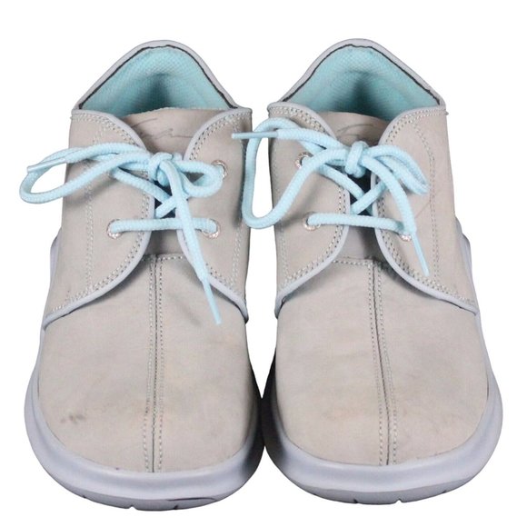 Fubu Marla 6M Blue Low Profile Ankle Suede Leather Lace Up Street Wear Shoe - Picture 4 of 12